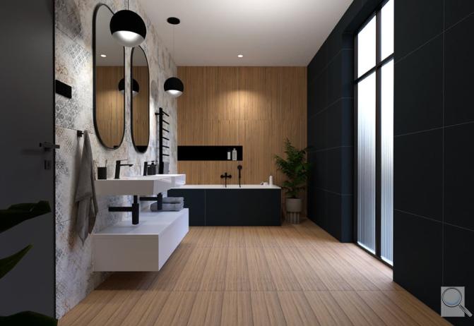 Plywood koupelna