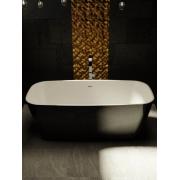 Volně stojící vana SAT 151x72 cm litý mramor levá i pravá černo/bílá SATDOR150. obr. 5&nbsp;