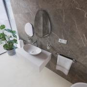 Vysoká umyvadlová baterie SAT DARK bez výpusti PVD Gun Metal SATBSDA285K. obr. 8 