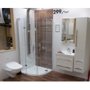 Sprchová vanička čtvrtkruhová Siko Flat 80x80 cm, 90x90 cm akrylát. obr. 3&nbsp;