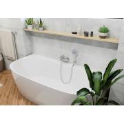 Volně stojící vana SAT Agnes 158x86 cm litý mramor levá i pravá SATAG1580. &nbsp;(7)