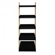 Set poličky a nosníků Naturel Home černá/ořech mat 53,5x170x40 cm HOMEP5C (obr. 2)