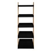 Set poličky a nosníků Naturel Home černá/ořech mat 53,5x170x40 cm HOMEP5C. obr. 2 