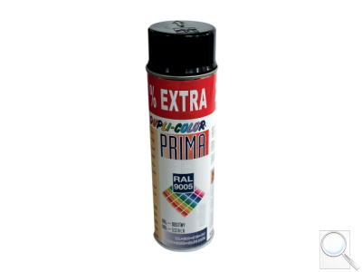 Černá barva ve spreji RAL 9005 500 ml. 