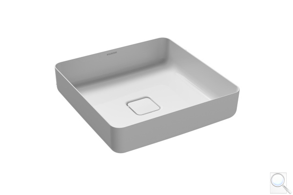 Umyvadlo na desku Kaldewei MIENA 40x40 cm alpská bílá KW3184. 