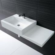 Nábytkové umyvadlo Laufen Living City 100x46 cm otvor pro baterii uprostřed H8184320001041 (obr. 2)