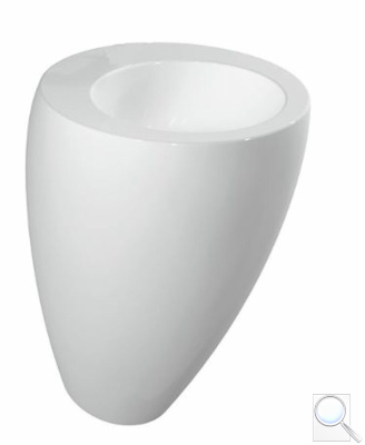 Volně stojící umyvadlo Laufen Ilbagnoalessi 53x53 cm bez otvoru pro baterii H811971400109. obr. 1