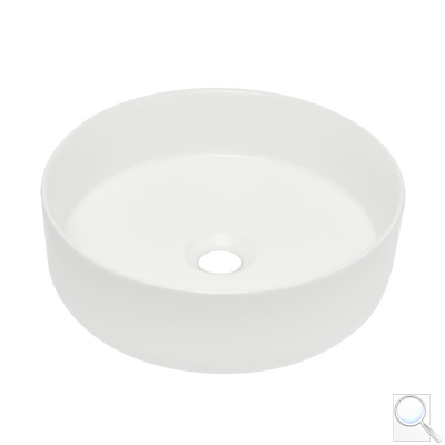 Umyvadlo na desku SAT Mood 36x36 cm bílá matná bez otvoru pro baterii, bez přepadu SATM3636MW. obr. 1