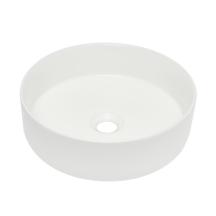 Umyvadlo na desku SAT Mood 36x36 cm bílá matná bez otvoru pro baterii, bez přepadu SATM3636MW