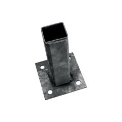 Platle k montáži sloupku na betonový základ pro sloupky profilu 50×50/70×70 mm, Zn