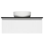 Koupelnová skříňka s deskou z umělého kamene SAT Evolution 98x30x44,8 cm bílá mat SATEVO100WMTK. obr. 3 