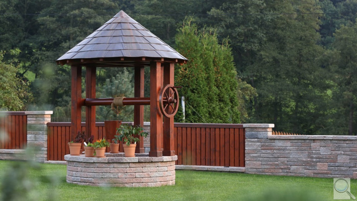 CSB - NATURBLOK STUDNA. POVRCH TUMBLE - BARVA NATURCOLOR CAOBA