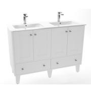 Nábytkové dvojumyvadlo Naturel Modena 121x46x17,5 cm dva otvory pro baterii M2N12046. obr. 7