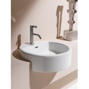 Polozápustné umyvadlo Laufen Living City 46x46 cm otvor pro baterii uprostřed H8134310001041. obr. 3&nbsp;