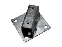 Platle k montáži sloupku na betonový základ pro sloupky IDEAL®, průměr 38/48 mm, Zn