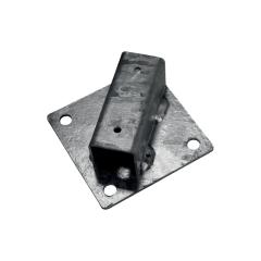 Platle k montáži sloupku na betonový základ pro sloupky IDEAL®, průměr 38/48 mm, Zn