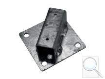 Platle k montáži sloupku na betonový základ pro sloupky IDEAL®, průměr 38/48 mm, Zn