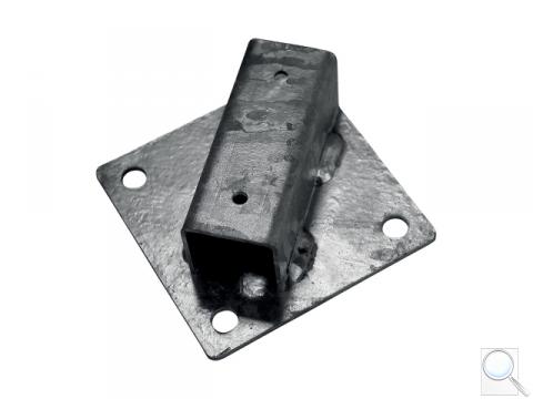 Platle k montáži sloupku na betonový základ pro sloupky IDEAL®, průměr 38/48 mm, Zn 