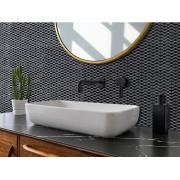 Kamenná mozaika Mosavit Diamond negro černá.  