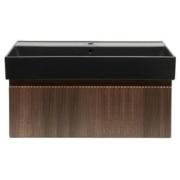 Koupelnová skříňka s umyvadlem SAT Evolution 98x30x44,8 cm ořech mat SATEVO100NAU2B. obr. 3