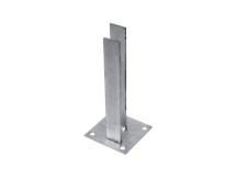 Platle k montáži sloupku na betonový základ pro sloupky PILOFOR® profilu 60×60 mm, Zn