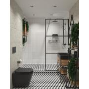 WC závěsné Vitra Integra Rim-Ex včetně sedátka se softclose, zadní odpad, černá mat 7041-083-6285. obr. 2&nbsp;