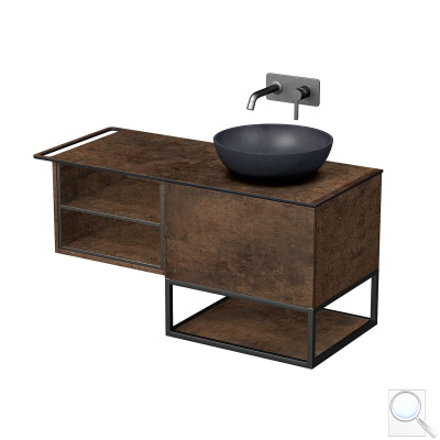 Koupelnová skříňka pod umyvadlo Naturel Oxo 110x58x50 cm měď mat OXO110P601ZKDLM. obr. 1
