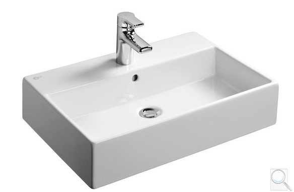 Umyvadlo na desku Ideal Standard Strada 60x42 cm otvor pro baterii uprostřed K078101. obr. 1
