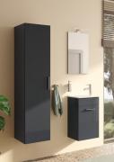 Koupelnová sestava s umyvadlem zrcadlem a osvětlením Vitra Mia 39x61x28 cm antracit lesk MIASET40A (obr. 3)