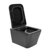 WC závěsné SAT Infinitio se sedátkem softclose, černá mat zadní odpad SATINF012SREXPBKM. obr. 3&nbsp;