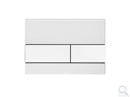 Ovládací tlačítko Tece Square sklo bílá 9240800. obr. 1