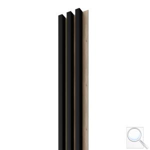Obkladová Lamela Fineza Spline black 275 x 17,6 cm černá