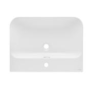 Nábytkové umyvadlo SAT Fusion 60,5x46 cm bílá matná, otvor pro baterii uprostřed SATFUS6046MW. obr. 3&nbsp;