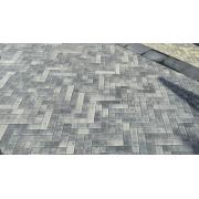 Venkovní betonová dlažba CSB - COLETA. Povrch hladký - barva COLORMIX NOARBLANC DARK 