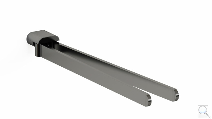 Držák ručníků SAT Simply R PVD PVD gun metal SATDSIMR19GM. obr. 1