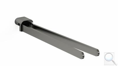 Držák ručníků SAT Simply R PVD PVD gun metal SATDSIMR19GM obr. 1