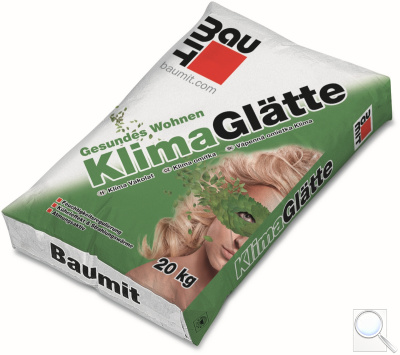 Vápenná vyhlazovací Klima stěrka Baumit. 