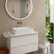 Umyvadlová baterie Hansgrohe Tecturis S bez podomítkového tělesa kartáčovaný bronz mat 73351140. obr. 2 