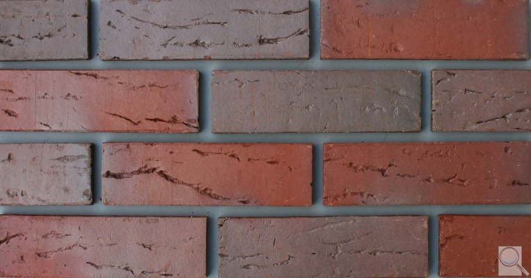 Pásek Klinker NFPS.Retro 57.červenohnědý melír reliéf-Viktoria. obr. 1