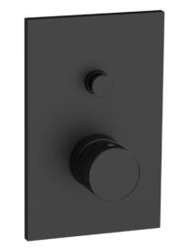 Vanová baterie SAT Evolution včetně podomítkového tělesa černá matná SATBSEVO215C