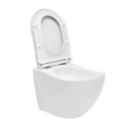 WC se sedátkem softclose závěsné SAT Ergo vírové splachování zadní odpad SATERG1.  (2)