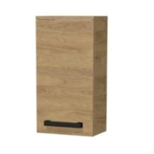 Koupelnová skříňka nízká s černou úchytkou SAT Cube Way 32,5x63x20 cm dub Hickory mat CUBE3CH32DH
