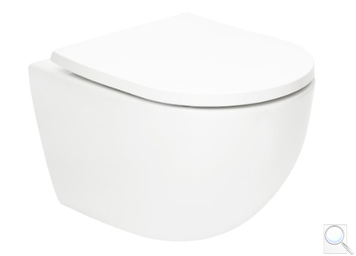 WC se sedátkem softclose závěsné SAT Fusion bílé vírové SATFUS010RTORP. obr. 1