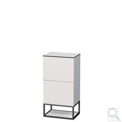 Koupelnová skříňka nízká Naturel Oxo 50x99x35 cm bílá mat OXO50992ZBM. obr. 1