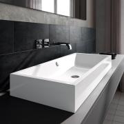 Umyvadlo Kaldewei Puro 3168 120x46 cm bez otvoru pro baterii Perl-Effekt 907006003001. (2)