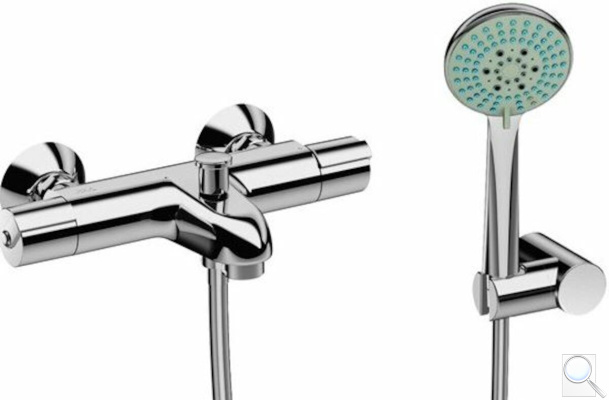 Vanová baterie Jika Deep se sprchovým setem 150 mm chrom H3231U70042711. 
