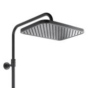 Sprchový systém SAT na stěnu s termostatickou baterií černá matná SATSSTZC. (5)