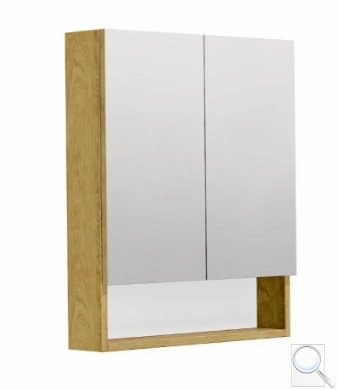 Zrcadlová skříňka SAT Cubeway 60x14x72 cm lamino dub hickory GALCU60DH. obr. 1
