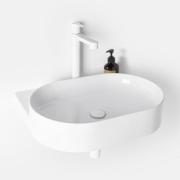 Umyvadlo Ravak Yard 60,5x12,5x50 cm s bílou konzolí X000001532. obr. 3