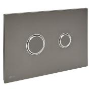 Ovládací tlačítko SAT kov gun metal mat SATATBGM.  (2)